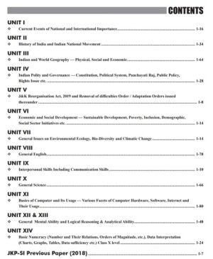 JK Police Sub-Inspector Recruitment Examination Guide 2022